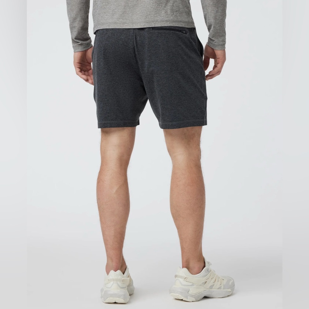 Vuori Ponto Performance Short 7” Charcoal Heather Men’s Size Small - Picture 3 of 8